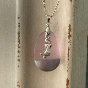 Elegant Pink Pendant Necklace